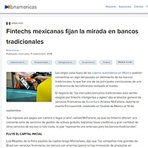 Fintechs mexicanas fijan la mirada en bancos tradicionales